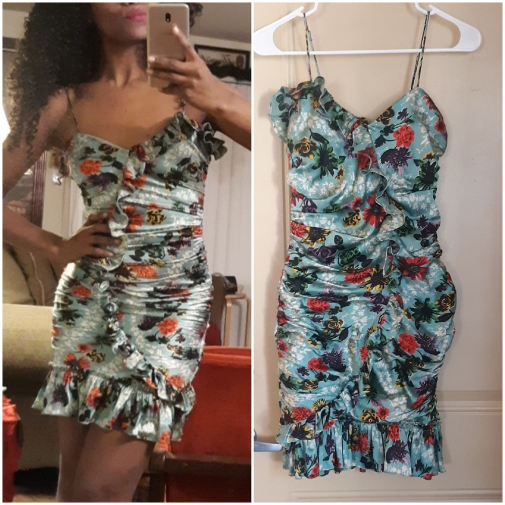 SOLD🍨🍰BETSEY JOHNSON SILK DRESS - Picture 1 of 8